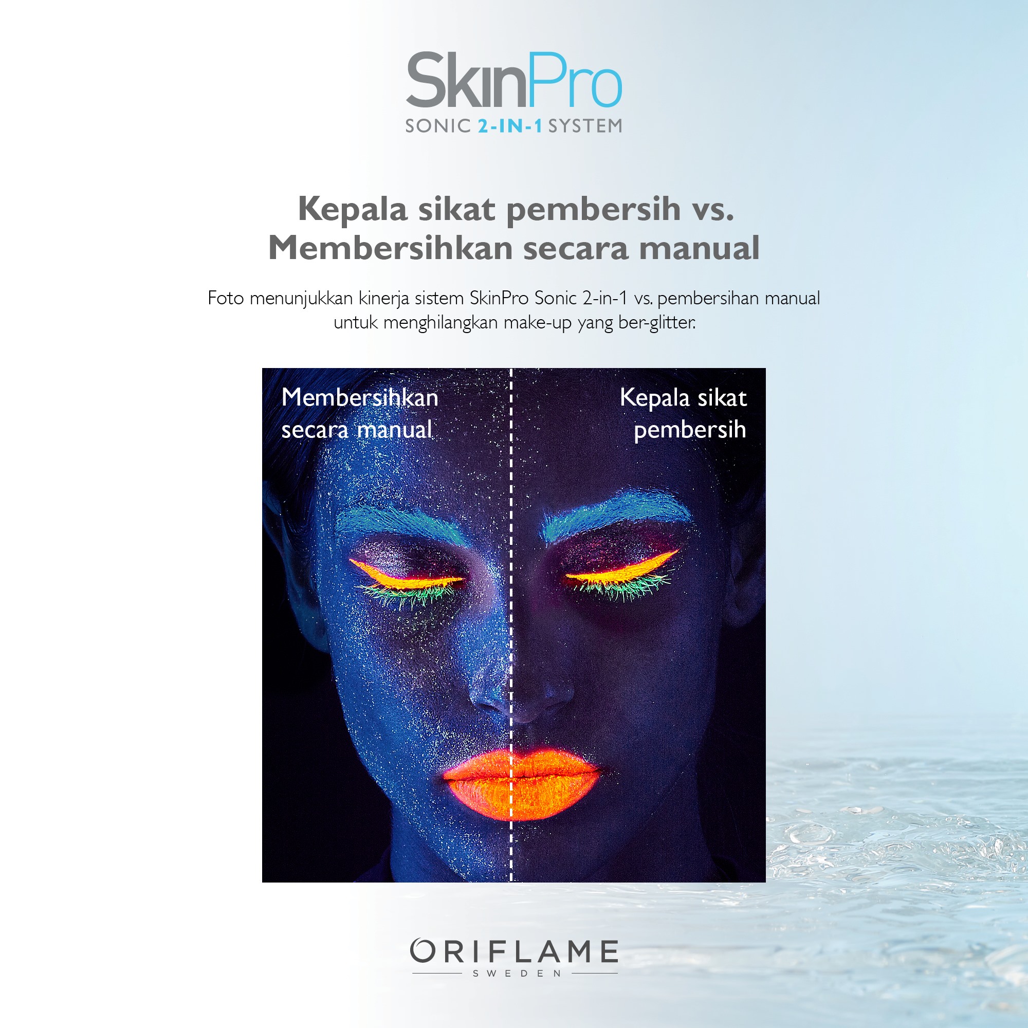 Kelebihan membersihkan wajah dengan SkinPro Sonic 2in1 System